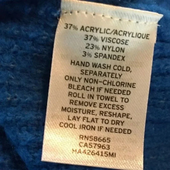 Halogen Nordstrom Mock Neck Sweater Top Blue 2X 2 - Picture 8 of 8